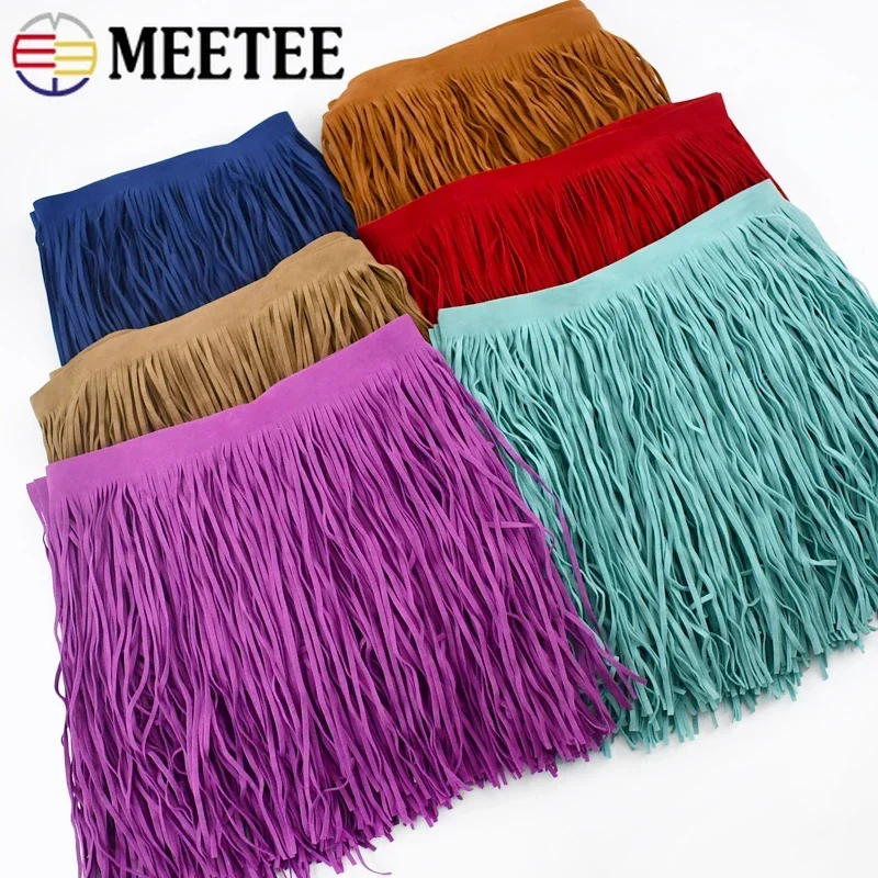 Fringe Ribbon Sewing - 2meter pinggiran pita 10-30cm kulit Suede