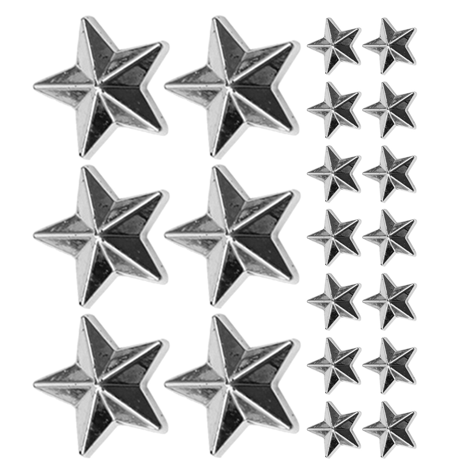 Craft Embellishments - 300 Buah Hiasan Bintang Akrilik Datar