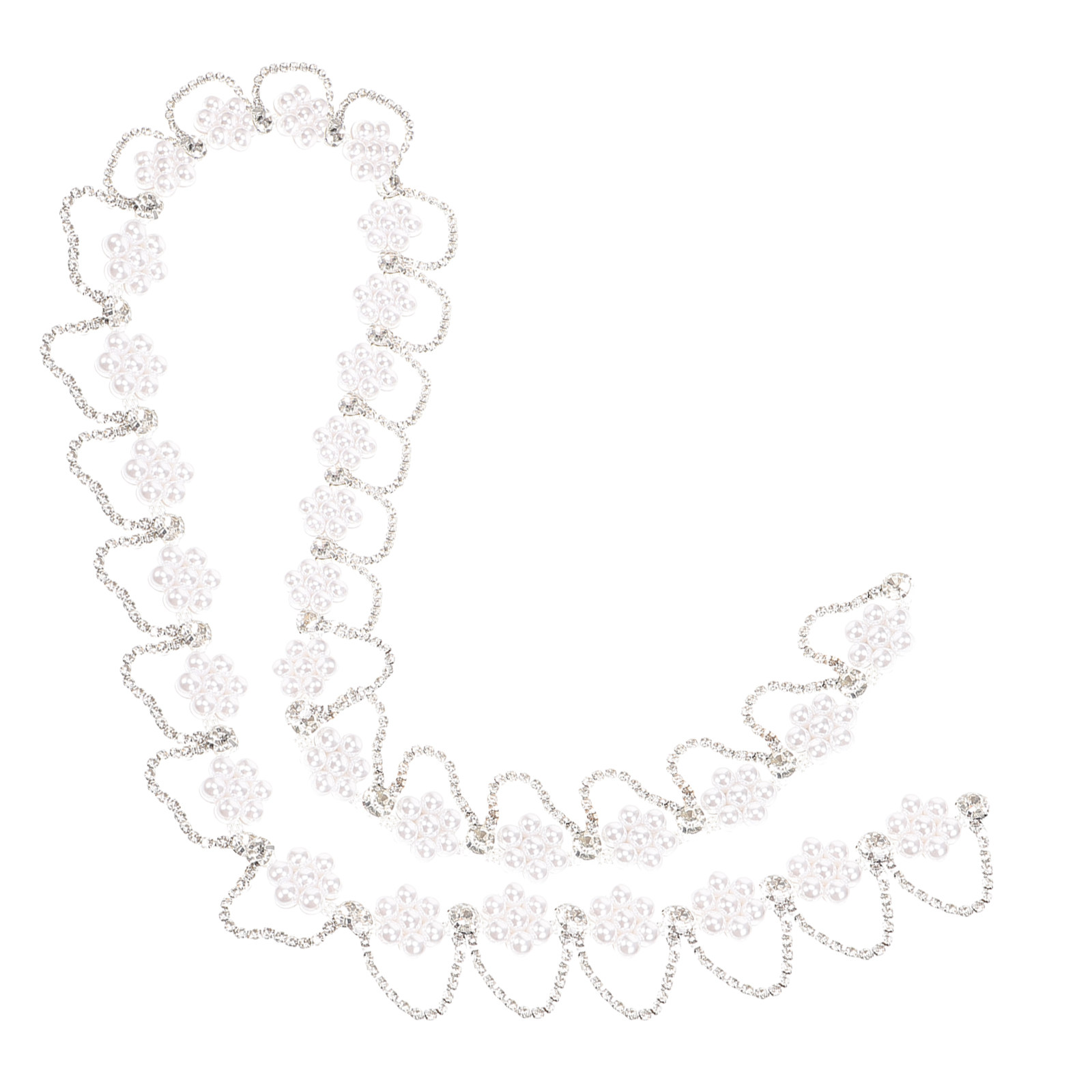 Craft Embellishments - Rantai Mutiara Rhinestone Premium untuk Hiasan