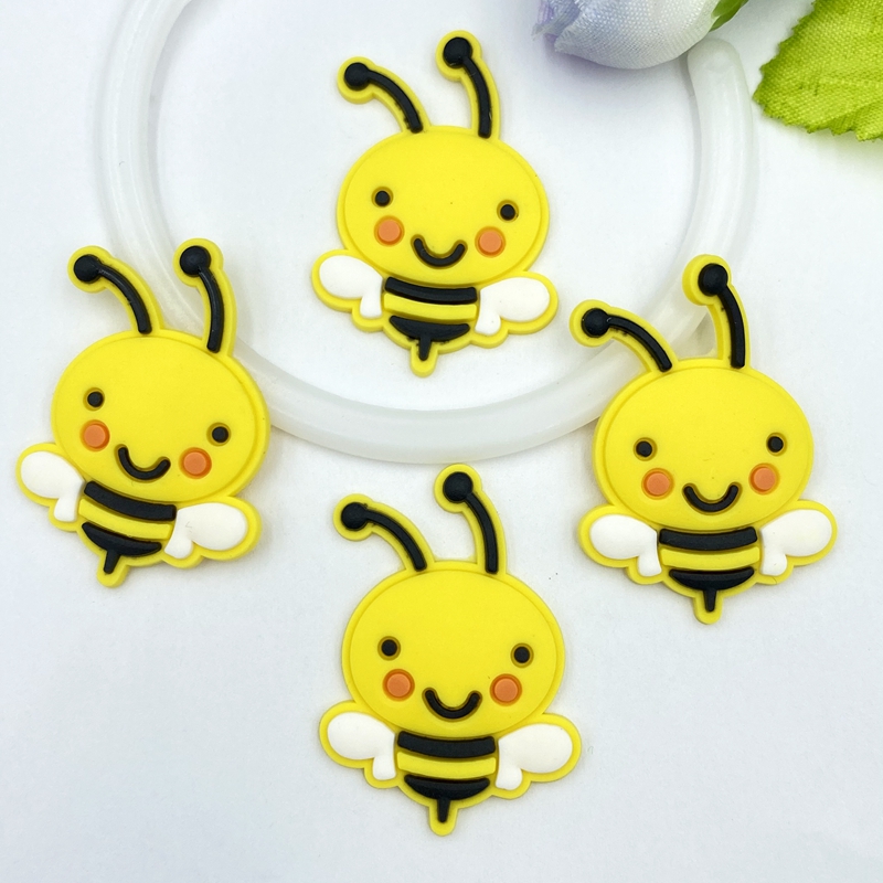 Embellishment Glue Craft - 10/20/30 Buah Lucu PVC Lebah Fleksibel