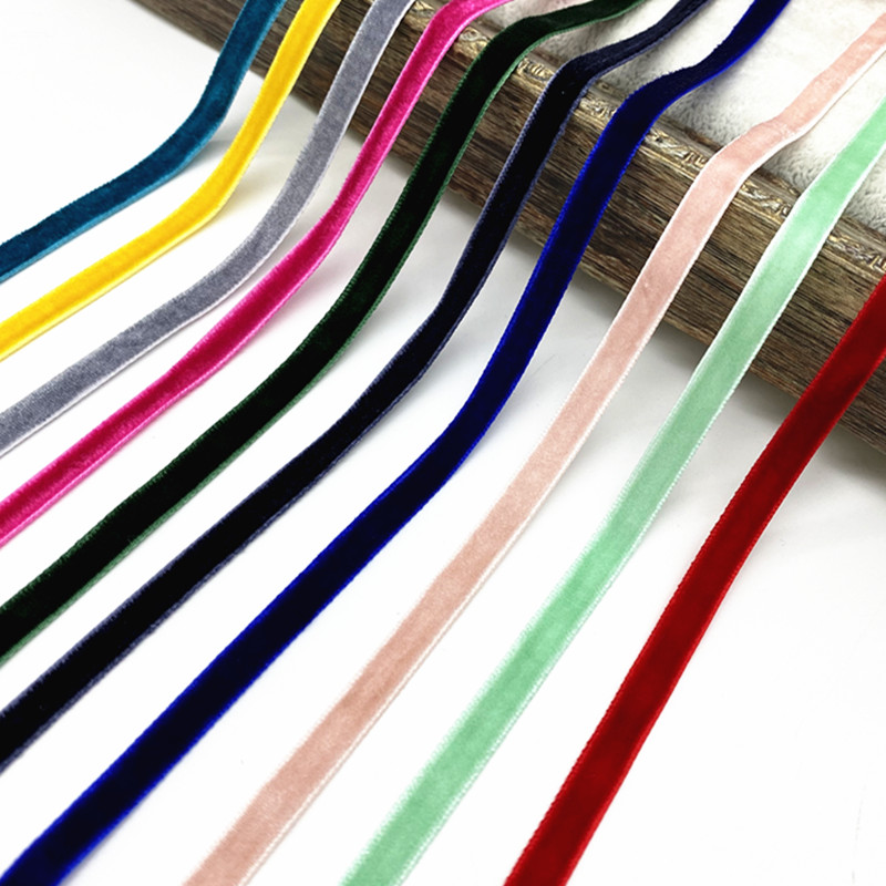 Velvet Ribbon Roll - 6-38mm pita beludru dekorasi pesta pernikahan