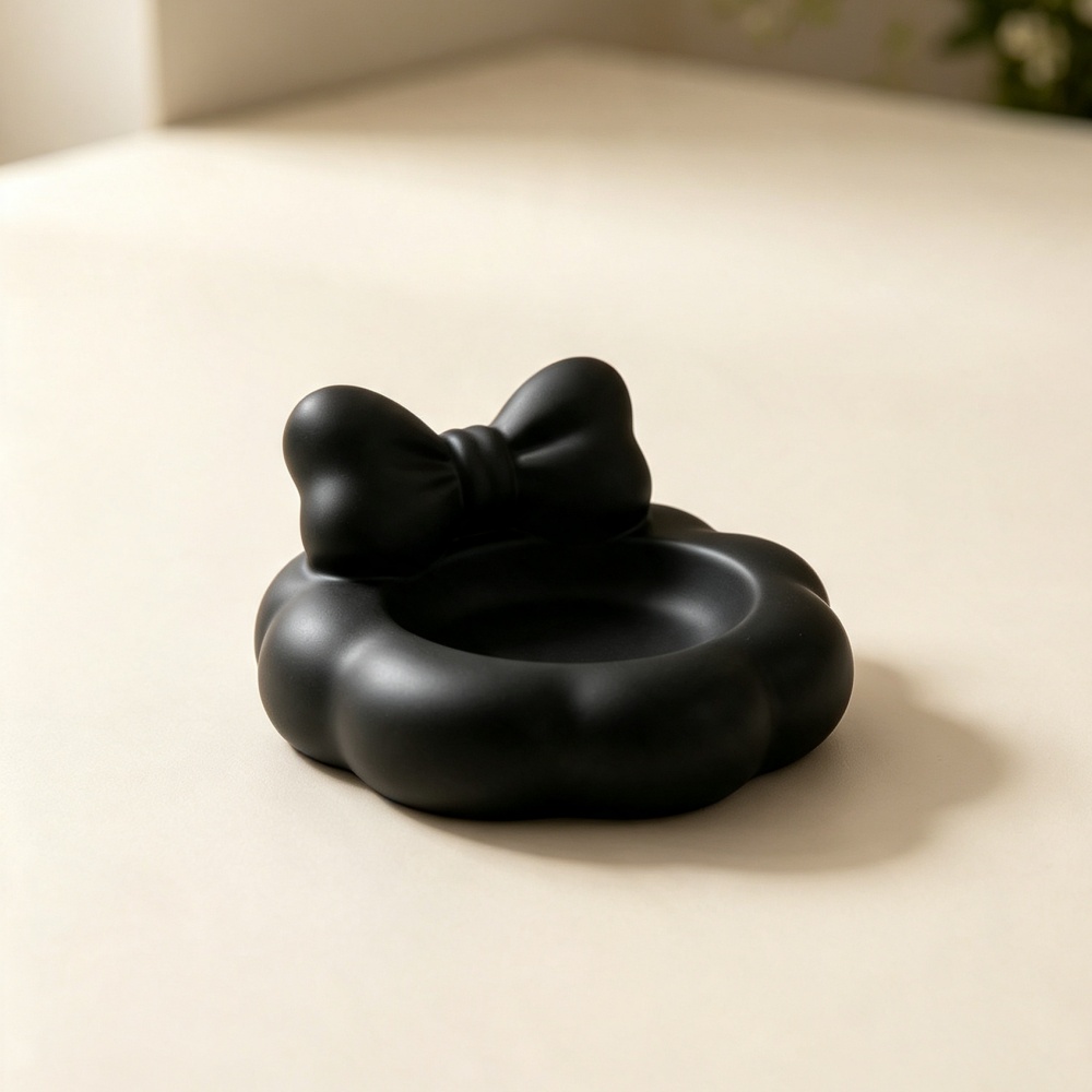 Nampan Perhiasan Hitam Cetak 3 - Organza Ribbon Spool ulasan dan harga