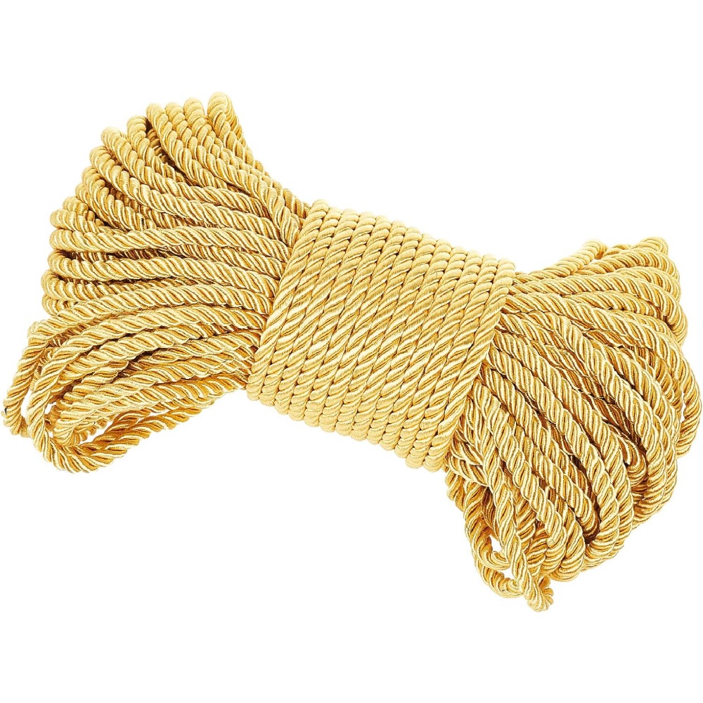Tali emas 6mm 27 yard tali bel - Cord Trim Twisted ulasan dan harga