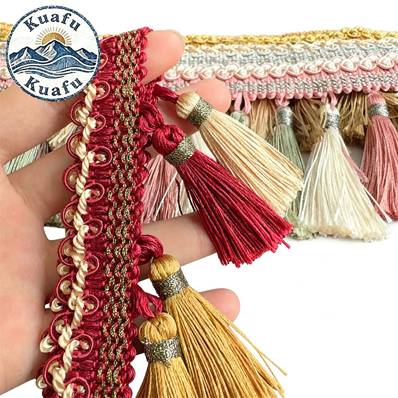 1M Rumbai Renda Poliester Pita - Fringe Ribbon Sewing ulasan dan harga