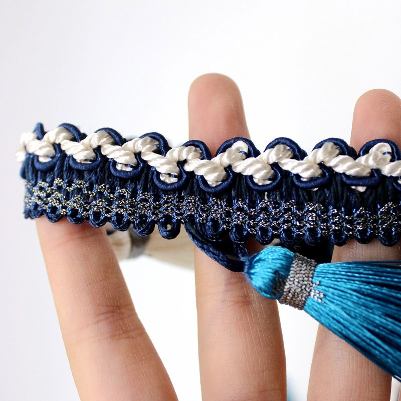 1M Rumbai Renda Poliester Pita - Fringe Ribbon Sewing ulasan dan harga