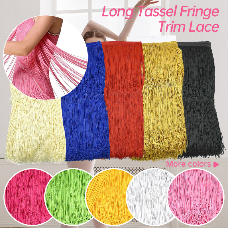 Rumbai-rumbai panjang 1-5 mete - Fringe Ribbon Sewing ulasan dan harga